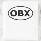 4 OBX 楕円形シール (バッグ)
