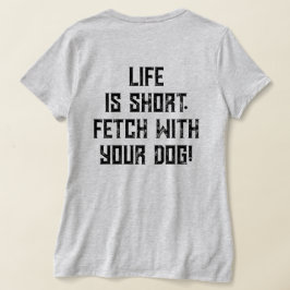 4 Paws Adrift Lifeは短い。あなたの犬を取り込む。VNeck Tシャツ