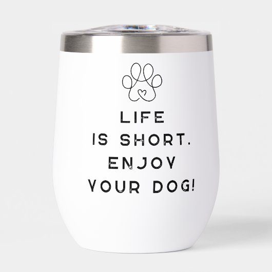 4 Paws Adrift Lifeは短い。楽しむ犬だ！ワイン (正面)