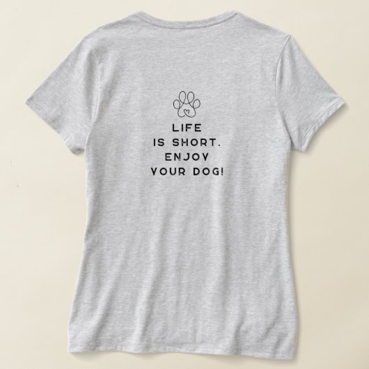 4 Paws Adrift Lifeは短楽しむい。VNeck Tシャツ (レイダウン裏面)