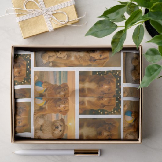 4 Personalized Photo Collage 薄葉紙 (ギフト)