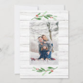 4 PHOTOコラージュのメリークリスマスグリーティング シーズンカード (裏面)