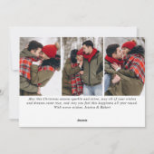 4 PHOTOゴールデンモダンクリスマスグリーティングホリデーC シーズンカード (裏面)