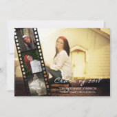 4 PHOTOフィルムストリップ2018年クラス卒業 招待状 (正面)