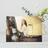 4 PHOTOフィルムストリップ2018年クラス卒業 招待状 (スタンド正面)