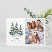 4 PHOTOミニマルなクリスマスツリーの挨拶 シーズンカード (スタンド正面)