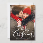 4 PHOTOメリーモダンクリスマスグリーティング シーズンカード (正面)