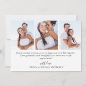 4 PHOTO エレガント Eucalyptus水彩フローラ サンキューカード (裏面)