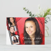 4 PHOTO カジュアル Filmstrip 2019年度卒業 招待状 (スタンド正面)