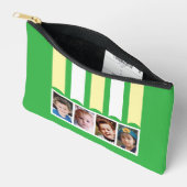 4 photo add name white green yellow アクセサリーポーチ (見開き)