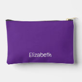 4 photo add name white purple orange アクセサリーポーチ (裏面)