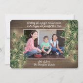 4 Photo Any文字ニューホームウッド&ガーランドライト シーズンカード (裏面)