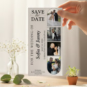 4 Photo Booth Style Wedding Save the Date Bookmark セーブザデート