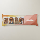 4 Photo Collage -レトロストライプー – チュンキー名 ボディピロー (裏面)