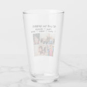 4 photo collage and personalized text photo gift タンブラーグラス (裏面)