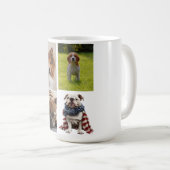 4 Photo Collage Dog Lover Pet コーヒーマグカップ (正面右)
