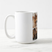 4 Photo Collage Dog Lover Pet コーヒーマグカップ (左)