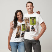 4 Photo Collage Dog Lover Pet Tシャツ (ユニセックス)