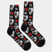 4 Photo Collage I Love You ソックス (右)