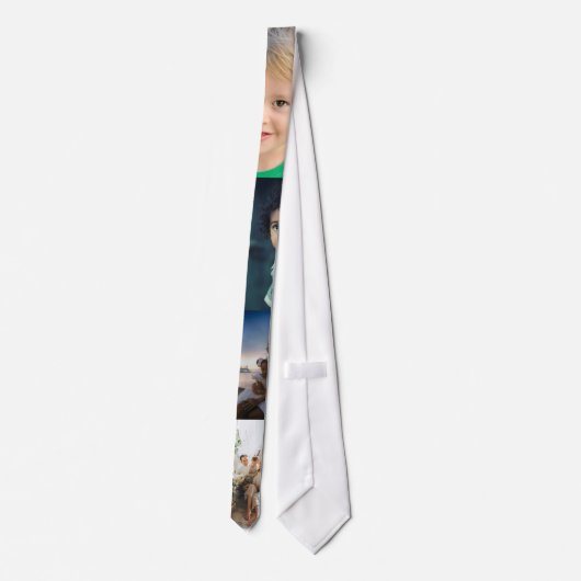 4 Photo Collage Personalized ネクタイ (裏面)