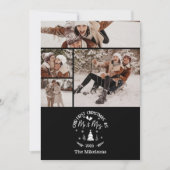 4 Photo First Christmas as Mr. & Mrs シーズンカード (正面)