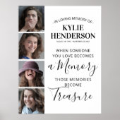 4 Photo In Loving Tribute Poster ポスター (正面)