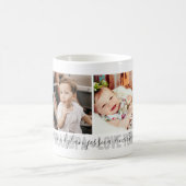 4-Photo Love You Grandpa孫の名前 コーヒーマグカップ (中央)