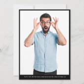 4 Photo Male Actor Headshot Comp Cardテンプレート 招待状 (裏面)