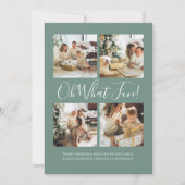 4 Photo oh What Fun Nordic Christmas シーズンカード (正面)