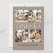 4 Photo oh What Fun Nordic Christmas シーズンカード (正面)