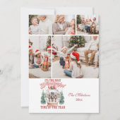 4 Photo Pink  Nutcracker Christmas Wonderland Glob シーズンカード (正面)