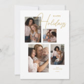 4 Photos Collage Original Modern Minimalist Chic  シーズンカード (正面)