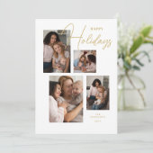 4 Photos Collage Original Modern Minimalist Chic  シーズンカード (スタンド正面)