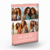 4 Picコラージュ – シンプル赤面ミニマルとスクリプト フォトブロック (左)