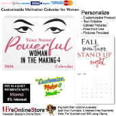 4 Powerful Woman in The Making Motivation Goals カレンダー