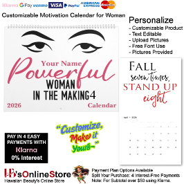 4 Powerful Woman in The Making Motivation Goals カレンダー