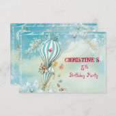 4 RSVPのアリスの茶 出欠カード (正面/裏面)