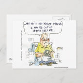 4 Social Networkingのティーおもしろいとギフトではない浴室 ポストカード (正面/裏面)