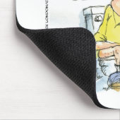 4 Social Networkingのティーおもしろいとギフトではない浴室 マウスパッド (コーナー)