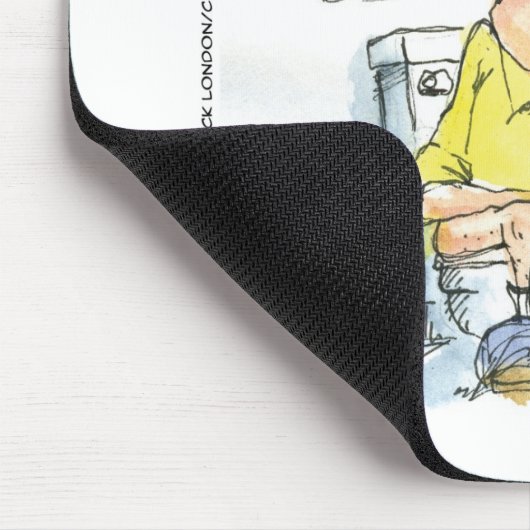 4 Social Networkingのティーおもしろいとギフトではない浴室 マウスパッド (コーナー)