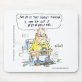 4 Social Networkingのティーおもしろいとギフトではない浴室 マウスパッド (正面)