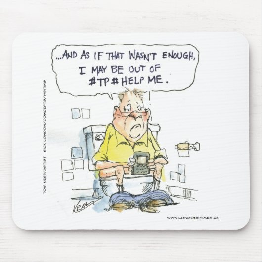 4 Social Networkingのティーおもしろいとギフトではない浴室 マウスパッド (正面)