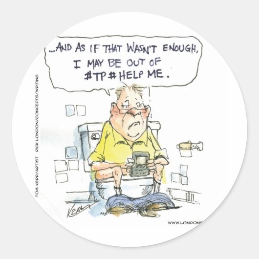 4 Social Networkingのティーおもしろいとギフトではない浴室 ラウンドシール (正面)