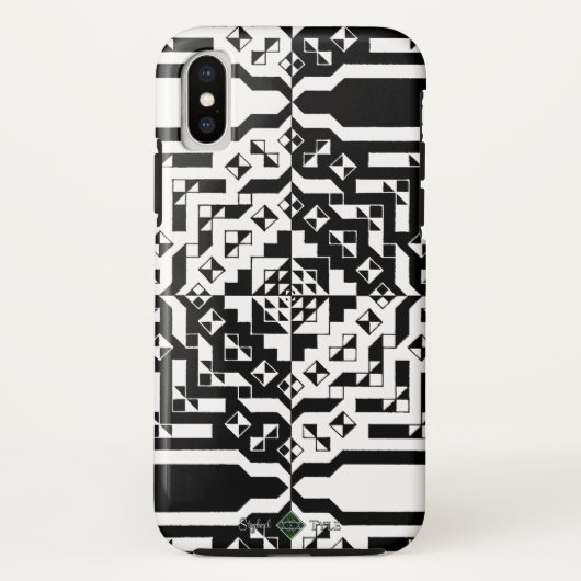 4 Sq. ビット 2 Case-Mate iPhoneケース (裏面)