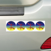 4 stickers carosserie automobile berbere amazigh バンパーステッカー (車上)