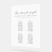 4 Tables Favorite People Acrylic Seating Chart アクリルサイン (傾斜)