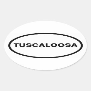 4 Tuscaloosa、アラバマ 楕円形シール