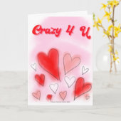 4 U熱狂するバレンタインデーのカード カード (黄色い花)