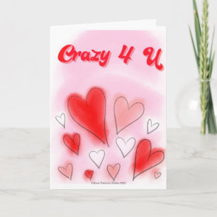 4 U熱狂するバレンタインデーのカード カード
