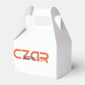 4"w x 2.5"l x 5"h切妻お気に入りボックス フェイバーボックス (正面サイド)